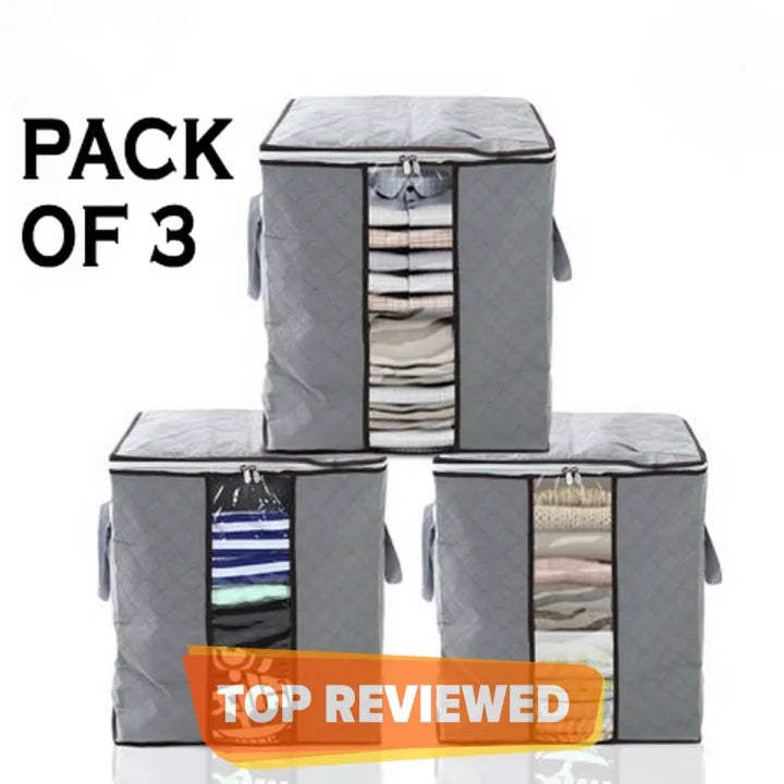 pack of 3 Large Capacity Storage Bags