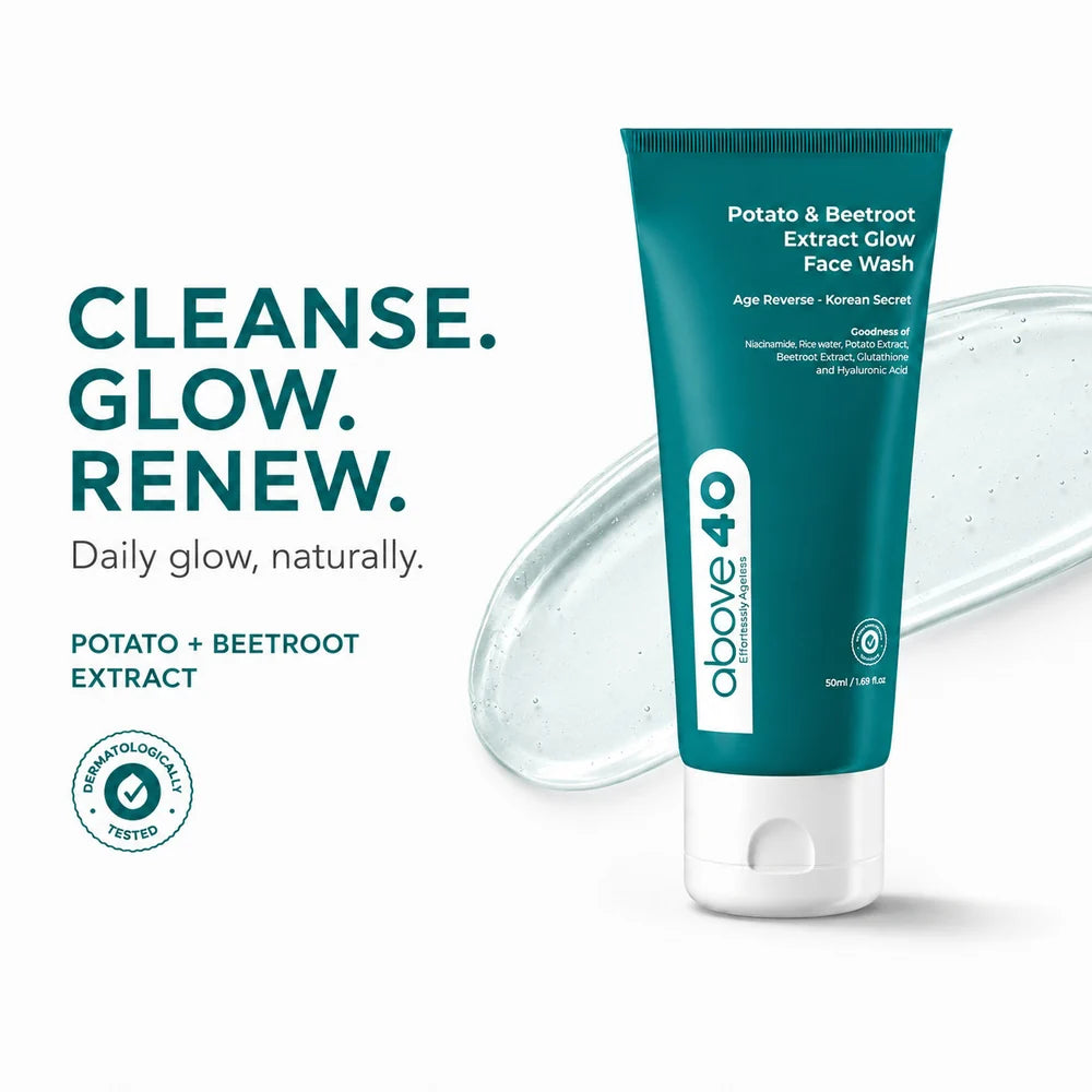 Potato & Beetroot Extract Glow Face Wash (Age Reverse - Korean Secret)