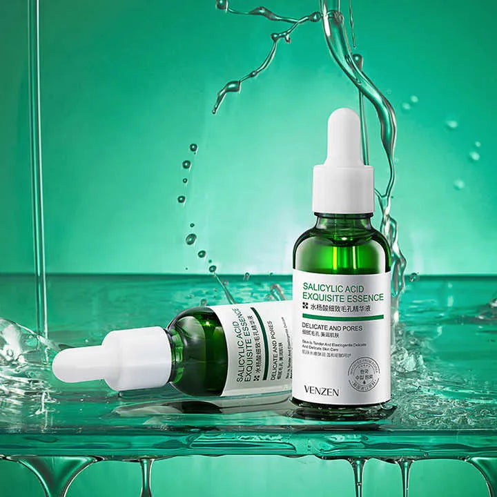 acne serum oily skin serum bl Ackheads remover large pores face essence salicylic serum pore tightening anti acne skincare