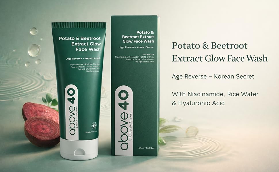 Potato & Beetroot Extract Glow Face Wash (Age Reverse - Korean Secret)