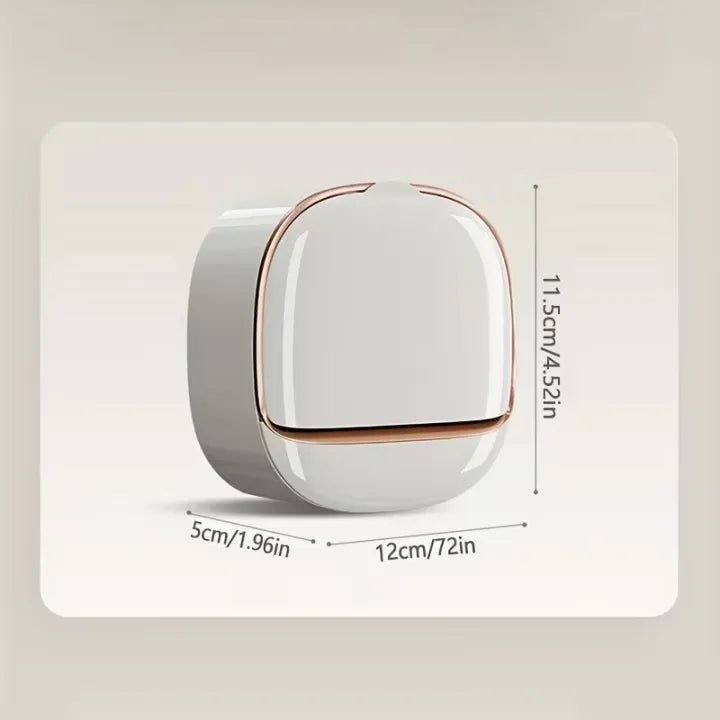 Luxury Soap Holder with Drain Tray, Waterproof Soap Dish with Drainage Box, Soap Box