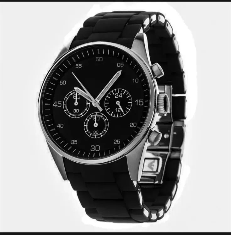 Rubber Strap Watch for Men and Boys Rubber Strap Quartz Watch Casual Style Multiple Colors