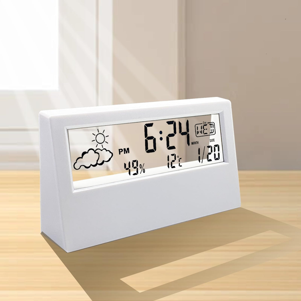 Retro Modern Automatic Digital Flip Desk Clock – Minimalist Mechanical Display Clock for Home & Executive Office