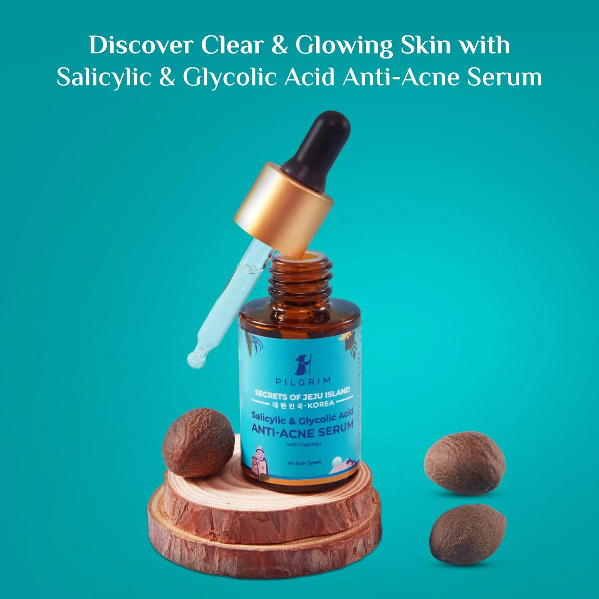 Pilgrim Alpha Arbutin & Vitamin C Brightening Serum (with Blueberry - 30ml)