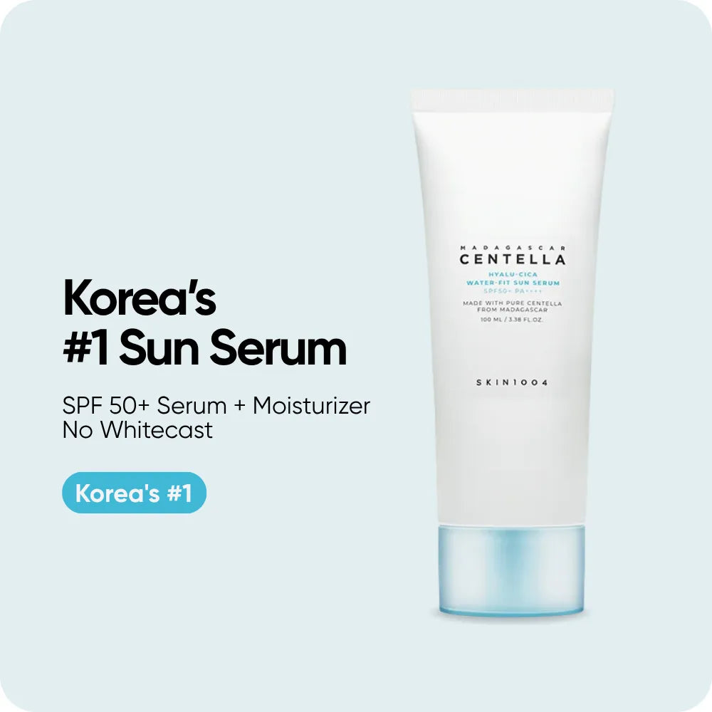 SKIN1004 Madagascar Centella Hyalu-Cica Water-Fit Sun Serum (SPF50+ PA++++) – 100ml / 50ml