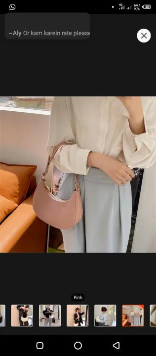 Premium PU Leather Vintage Crescent Sling Bag for Women - Stylish Shoulder Purse