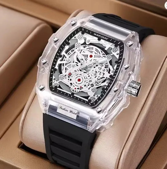 Men Watch Good Looking Dile Good Quality Date Silicone Strap Men's Watch, Fashionable Casual Men's Watch