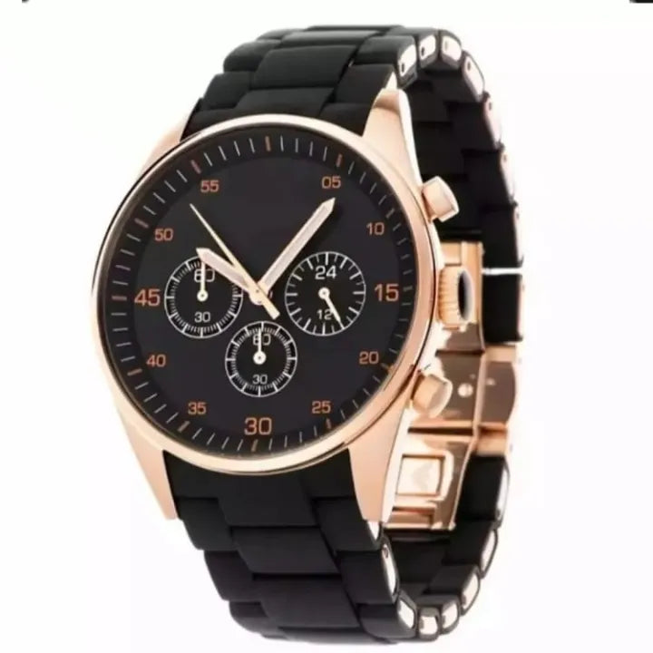 Rubber Strap Watch for Men and Boys Rubber Strap Quartz Watch Casual Style Multiple Colors