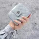 Premium PU Leather Cherry Coin Purse Bag for Women - Cute Zipper Mini Card Wallet & Square Pouch