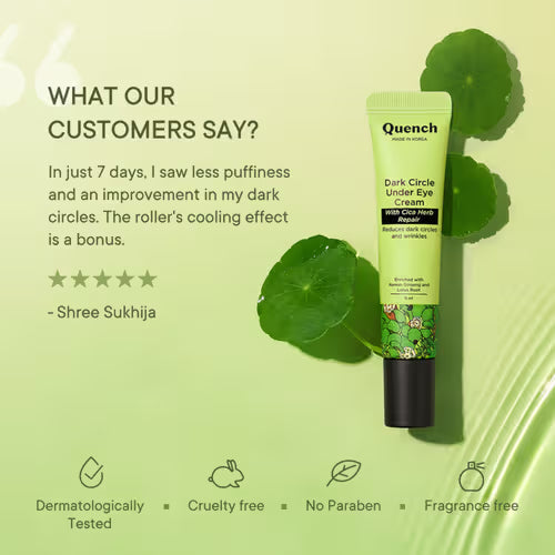 Quench Dark Circle Under Eye Cream (With In-Built Massage Roller)