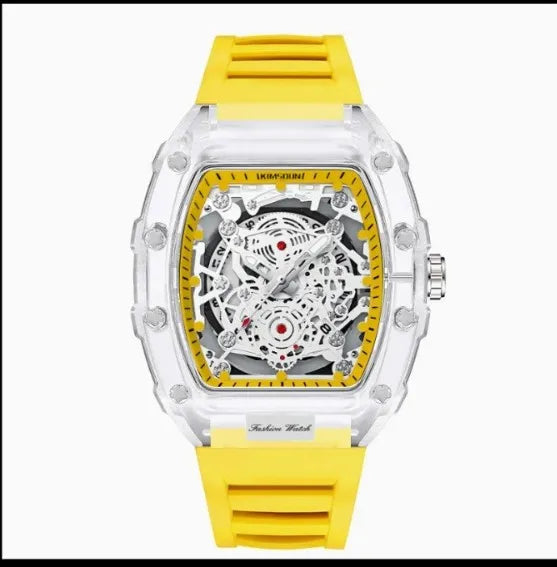 Men Watch Good Looking Dile Good Quality Date Silicone Strap Men's Watch, Fashionable Casual Men's Watch