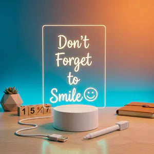 GlowBoard™ – LED Illuminated Acrylic Dry Erase Note Board
