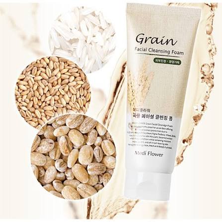 MediFlower Grain Mild Peeling Gel / Facial Cleansing Foam (Exfoliating & Skin Texture Improvement)
