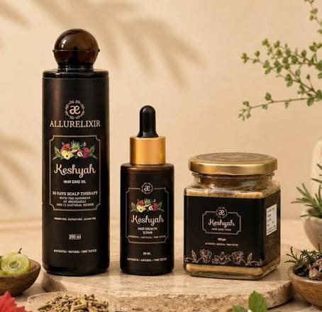 Keshyah Hair Growth Serum – Authentic Natural Scalp Care Formula, Paraben & Sulfate Free (50 ml)