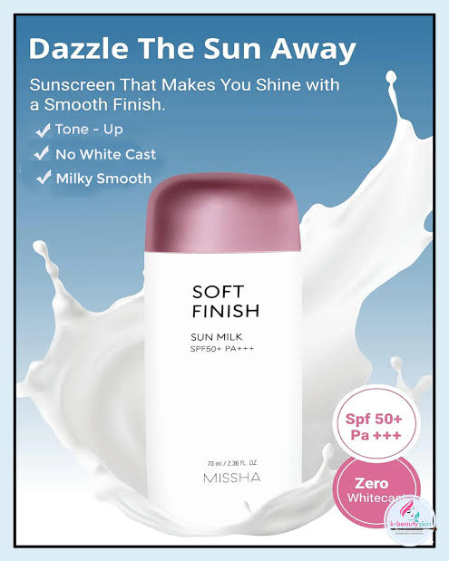 MISSHA All Around Safe Block Soft Finish Sun Milk SPF50+ PA+++ (70ml)