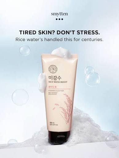 The Face Shop Rice Water Bright Foaming Cleanser | Hydrating & Brightening Face Wash (150ml)