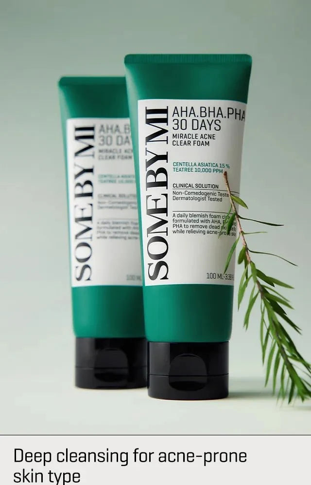 SOME BY MI AHA.BHA.PHA 30 Days Miracle Acne Clear Foam Face wash (100ml)